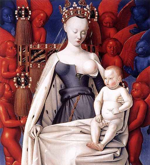 Virgin and Child by Jean Fouquet