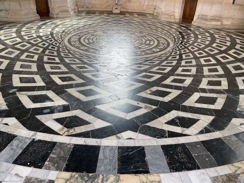 The floor of the chapel of the Chateau d'Anet