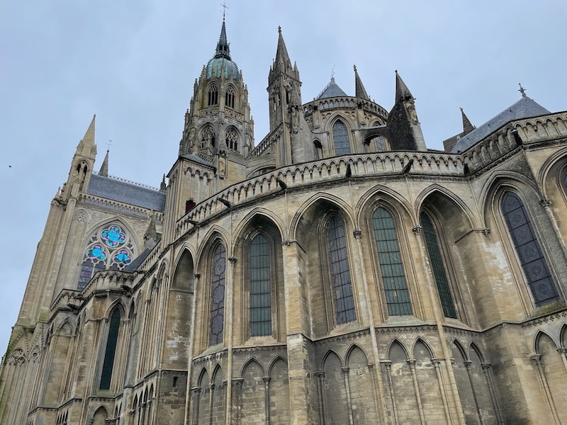 Bayeux Cathedral modern stained glass windows