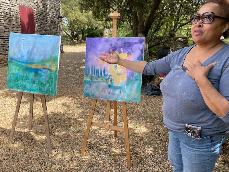 Artist Janice Jacquet shows her most recent paintings in Bonnieux