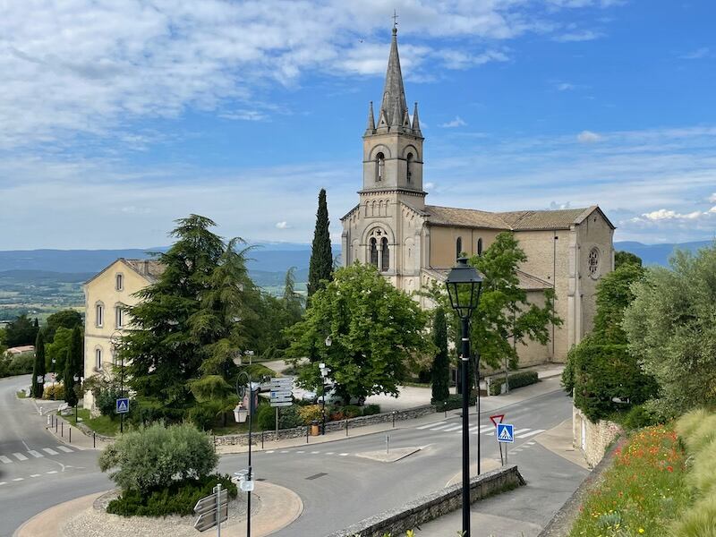 View of the so-called New Church of Bonnieux, built in 1870