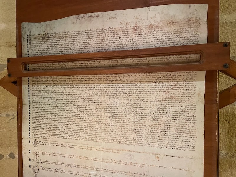 Templar document known as Chinon Parchment