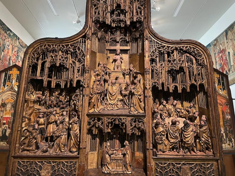 Cluny Museum wood altar