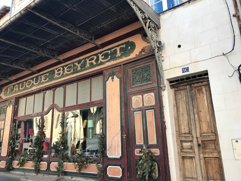 Belle Epoque storefront of Fauques Beyret