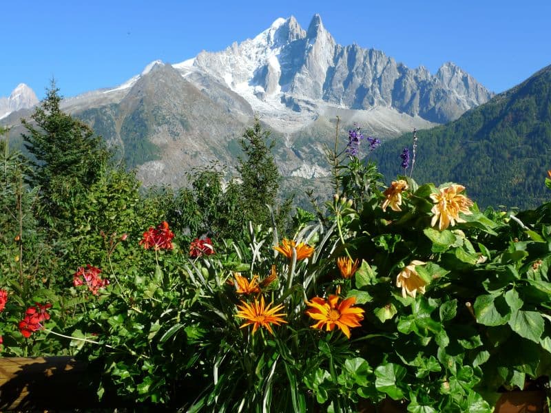 View of Alps near Chamonix, France