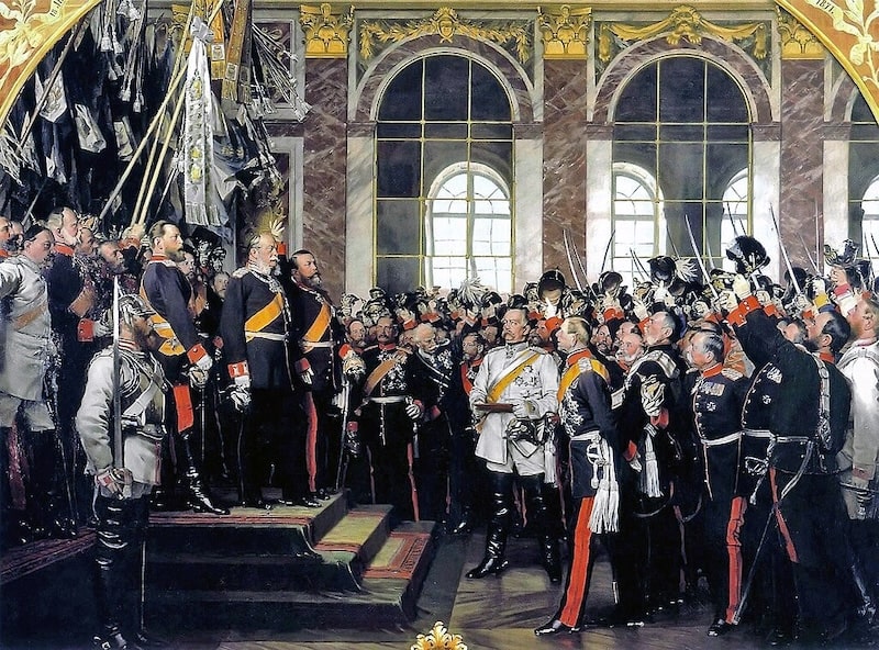 Germans at Versailles at the end of the Franco-Prussian War