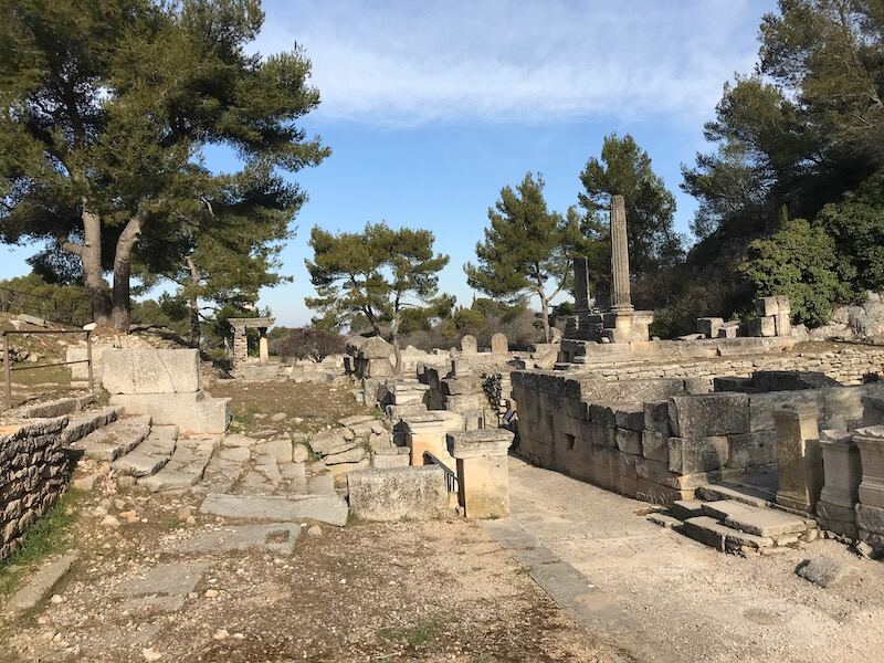 Remains of the archeological site of Glanum near Saint Remy de Provence