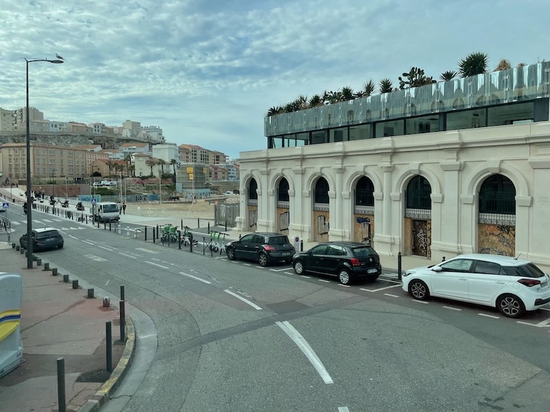 The road from Marseille towards the Corniche Kennedy