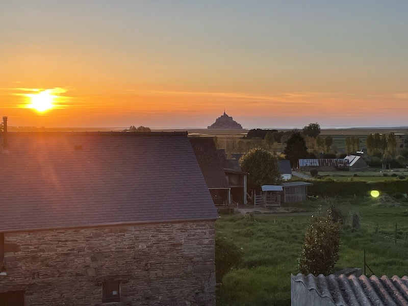 Sunset over Mont Saint-Michel