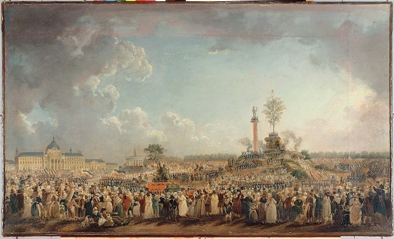 Painting of the Festival of the Supreme Being 