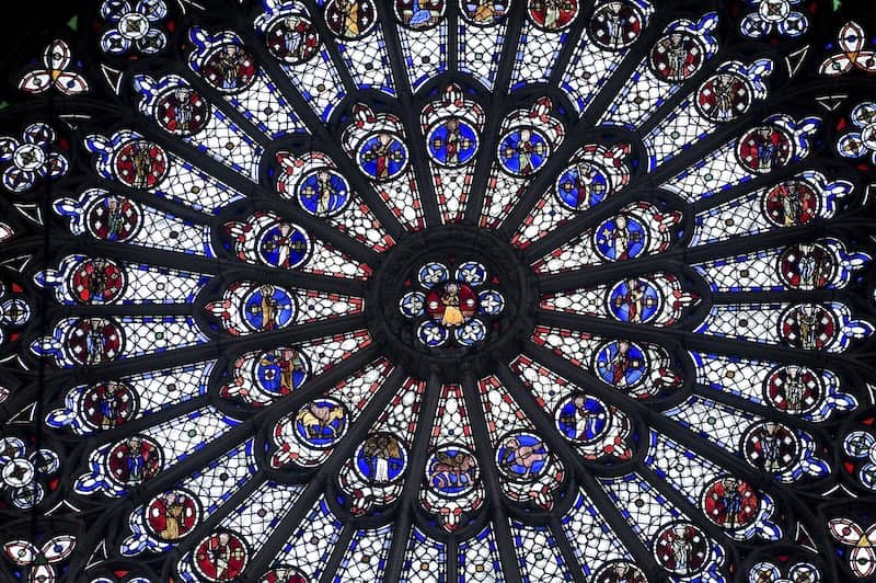 The rose window of Rouen Cathedral