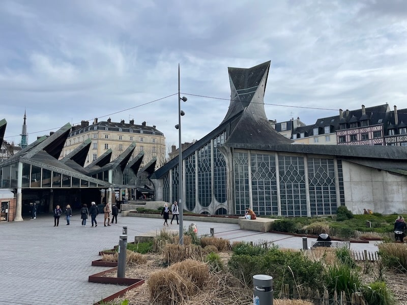 Exterior of church of St Joan of Arc in the Place du Vieu-Marche in Rouen