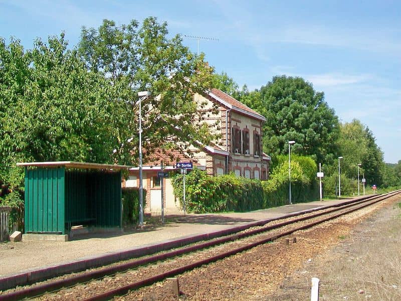 Small rural train station you'll come across when you travel France by train