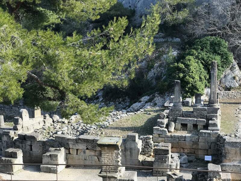 What's left of the sacred spring around which was built the Greco-Roman town of Glanum, near what is now Saint Remy