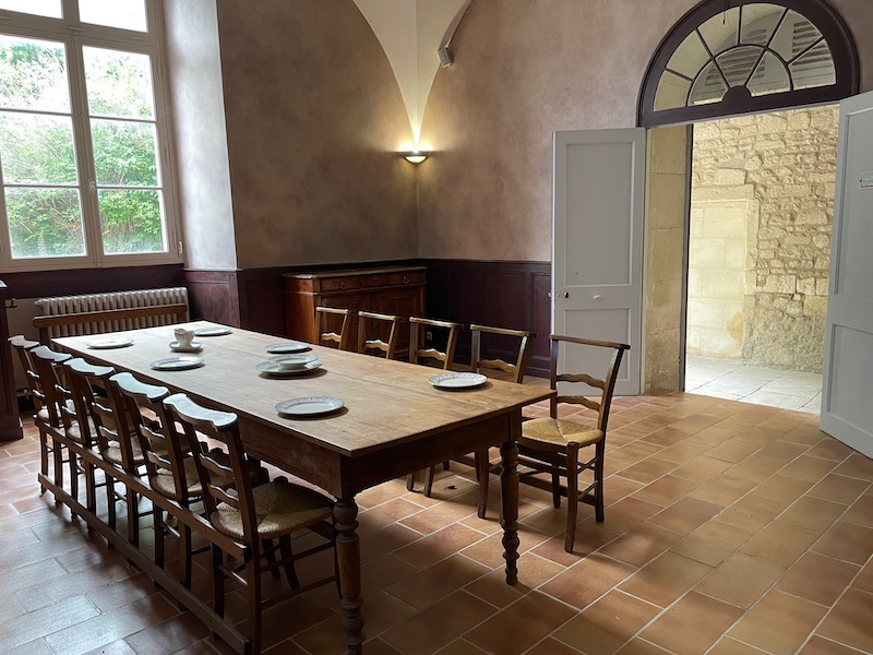 The refectory, or common dining room, at Saint Paul de Mausole